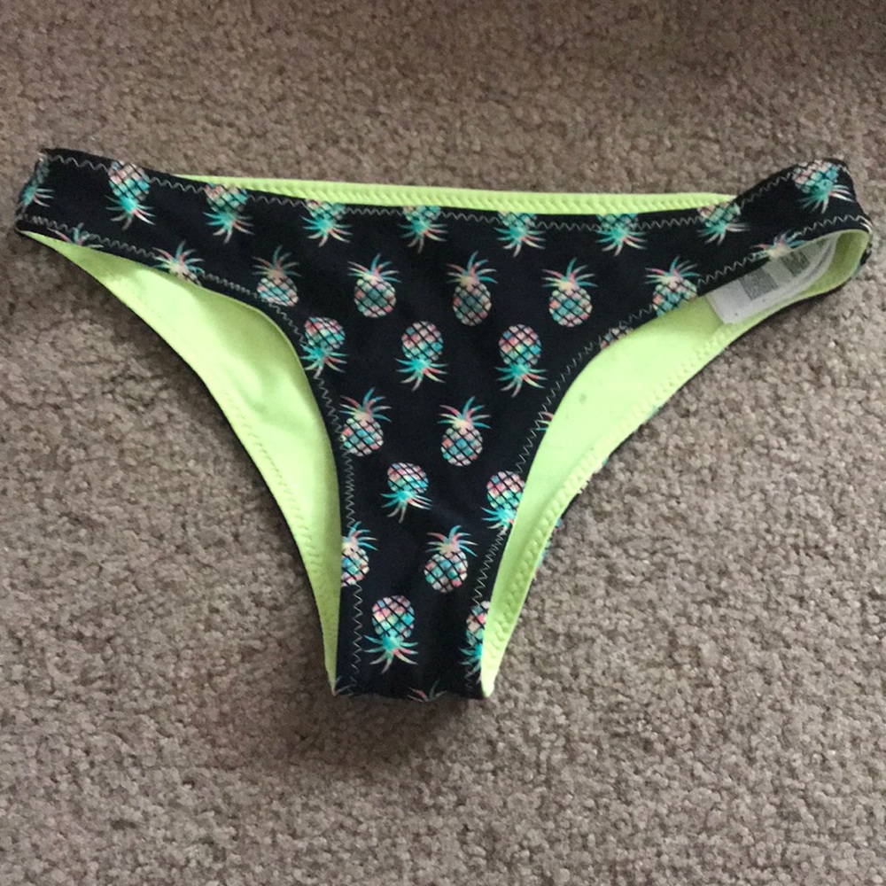 pineapple print bikini bottoms